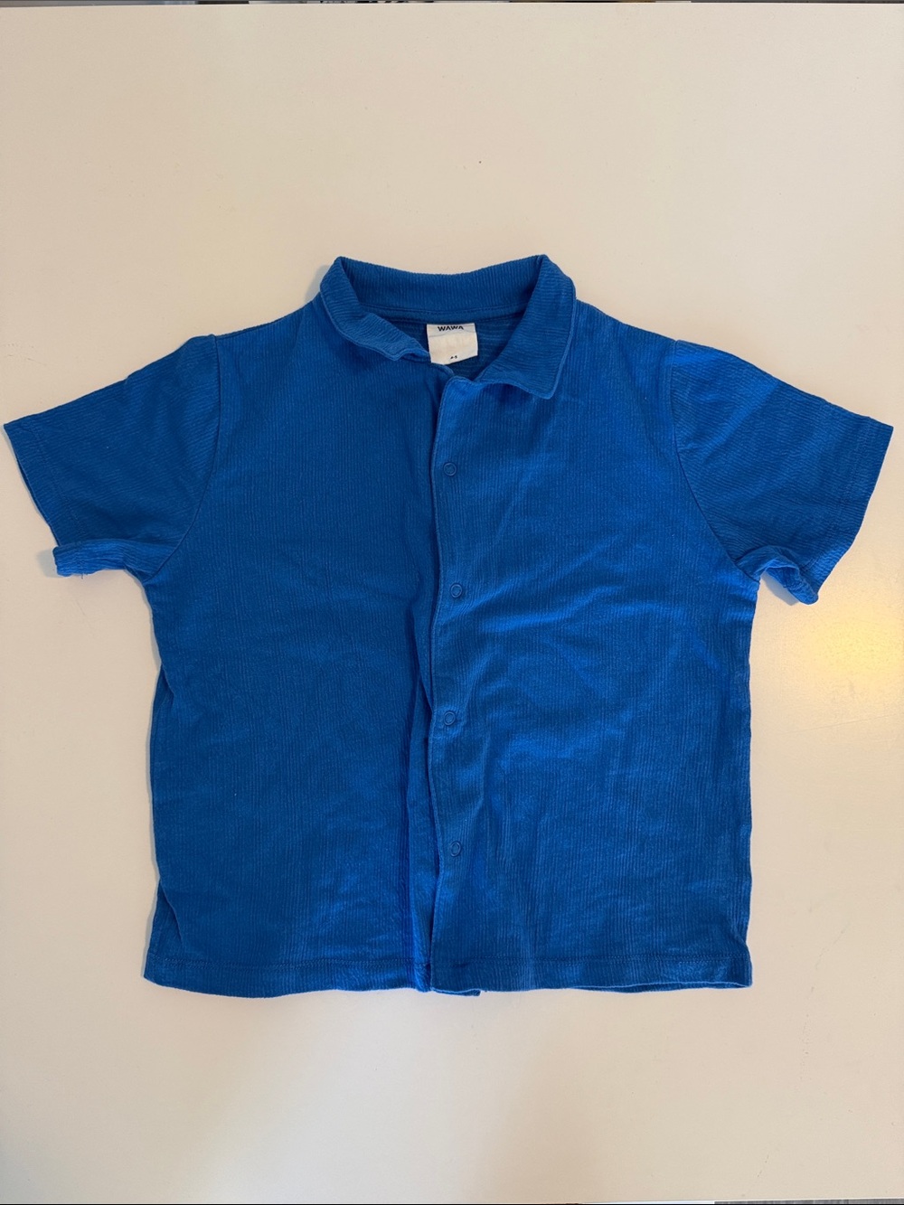 Kids Wawa Blue Polo-Style Button Front Top 5T - Never worn